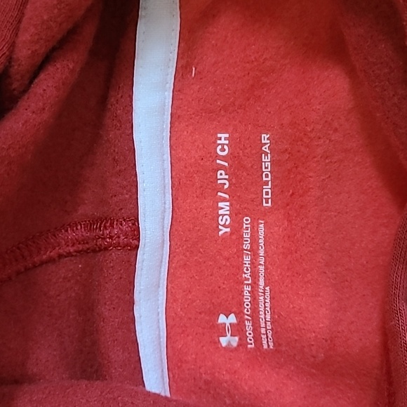 Under Armour kids short sleeve fleece hoodie sz 7-8 - Picture 4 of 13